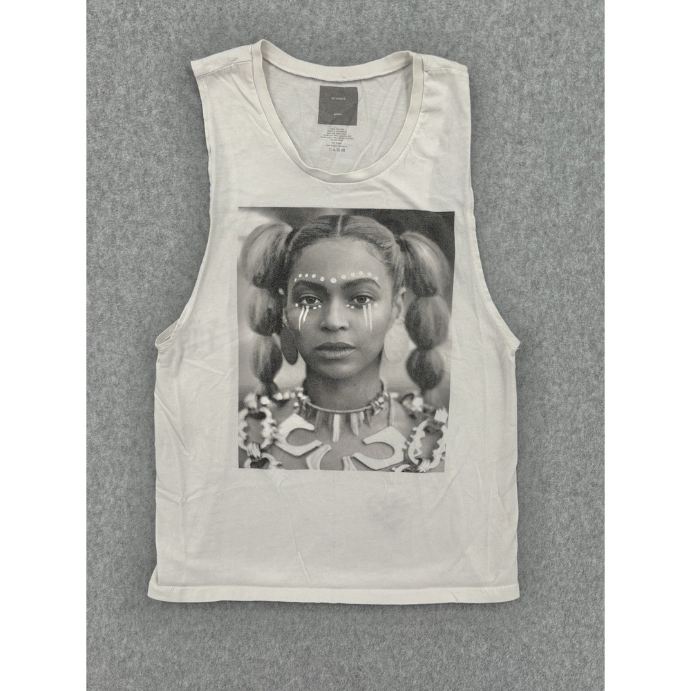 Beyoncé Formation World Tour 2016 Graphic Tank Top White Women's M